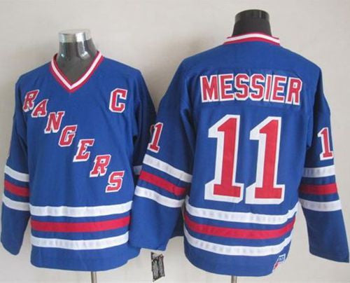 Rangers #11 Mark Messier Blue CCM Heroes of Hockey Alumni Stitched Hockey Jersey