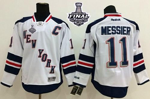 Rangers #11 Mark Messier White 2014 Stadium Series With Stanley Cup Finals Stitched Hockey Jersey