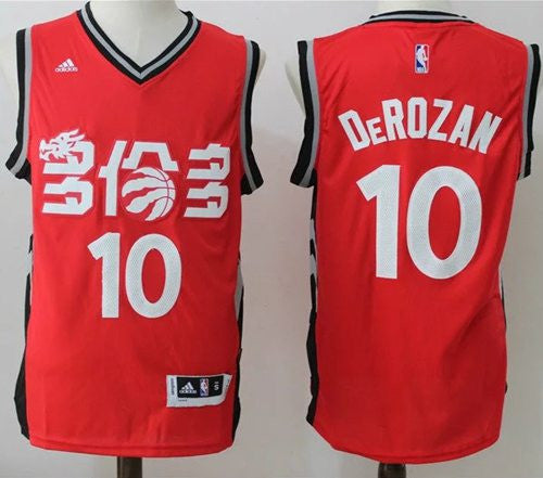 Raptors #10 DeMar DeRozan Red Slate Chinese New Year Stitched Basketball Jersey