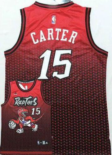 Raptors #15 Vince Carter Red Resonate Fashion Stitched Basketball Jersey