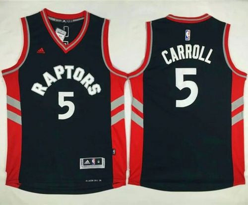 Raptors #5 DeMarre Carroll Black Stitched Basketball Jersey