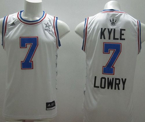 Raptors #7 Kyle Lowry White 2015 All Star Stitched Basketball Jersey