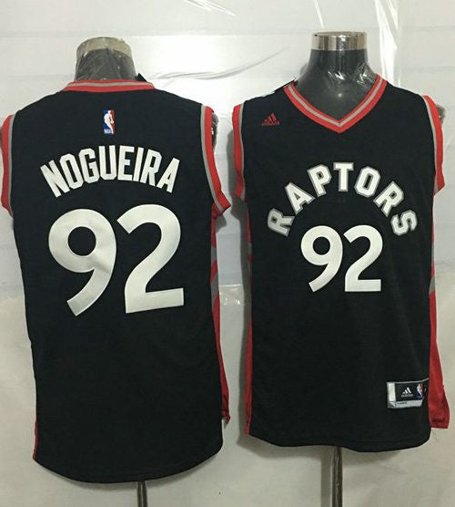 Raptors #92 Lucas Nogueira Black Stitched Basketball Jersey