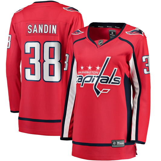 Rasmus Sandin Washington Capitals Women's Branded Home Breakaway Hockey Jersey - Red