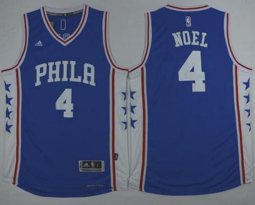 Revolution 30 76ers #4 Nerlens Noel Blue Stitched Basketball Jersey