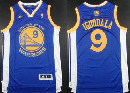 Revolution 30 Autographed Warriors #9 Andre Iguodala Blue Stitched Basketball Jersey