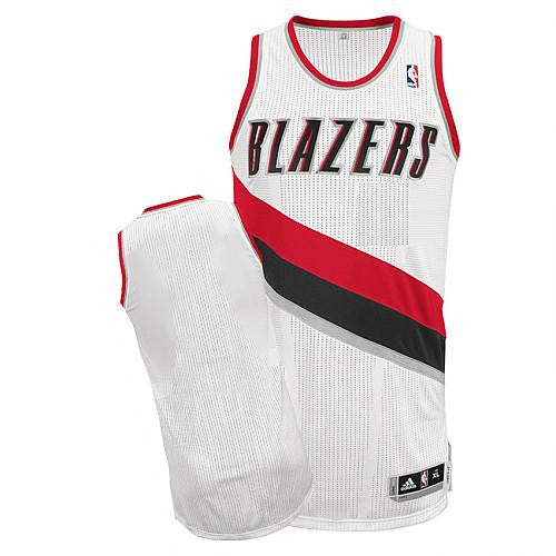 Revolution 30 Blazers Blank White Stitched Basketball Jersey