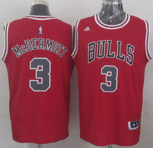 Revolution 30 Bulls #3 Doug McDermott Red Stitched Basketball Jersey