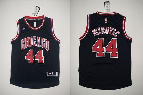 Revolution 30 Bulls #44 Nikola Mirotic Black Stitched Basketball Jersey