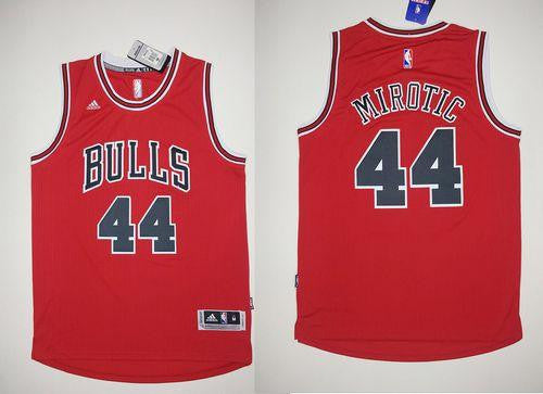 Revolution 30 Bulls #44 Nikola Mirotic Red Stitched Basketball Jersey