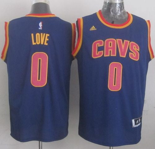 Revolution 30 Cavaliers #0 Kevin Love Navy Blue Stitched Basketball Jersey