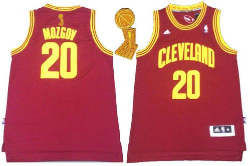 Revolution 30 Cavaliers #20 Timofey Mozgov Red The Champions Patch Stitched Basketball Jersey