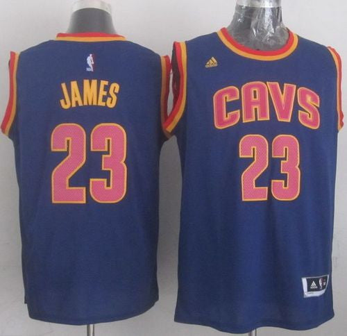 Revolution 30 Cavaliers #23 LeBron James Navy Blue CavFanatic Stitched Basketball Jersey