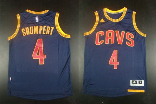 Revolution 30 Cavaliers #4 Iman Shumpert Navy Blue CavFanatic Stitched Basketball Jersey