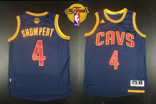 Revolution 30 Cavaliers #4 Iman Shumpert Navy Blue CavFanatic The Finals Patch Stitched Basketball Jersey