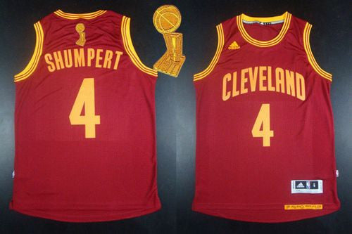 Revolution 30 Cavaliers #4 Iman Shumpert Red The Champions Patch Stitched Basketball Jersey