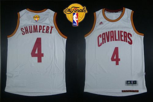 Revolution 30 Cavaliers #4 Iman Shumpert White The Finals Patch Stitched Basketball Jersey