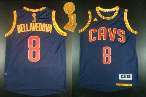 Revolution 30 Cavaliers #8 Matthew Dellavedova Navy Blue CavFanatic The Champions Patch Stitched Basketball Jersey