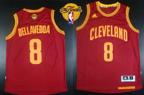 Revolution 30 Cavaliers #8 Matthew Dellavedova Red The Finals Patch Stitched Basketball Jersey