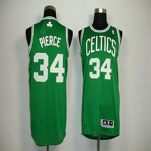 Revolution 30 Celtics #34 Paul Pierce Green Stitched Basketball Jersey