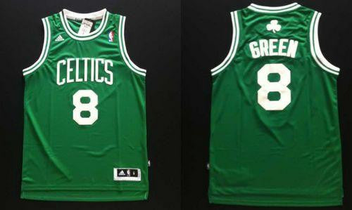 Revolution 30 Celtics #8 Jeff Green Green Stitched Basketball Jersey