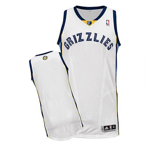 Revolution 30 Grizzlies Blank White Stitched Basketball Jersey