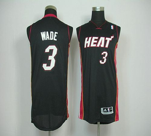 Revolution 30 Heat #3 Dwyane Wade Black Stitched Basketball Jersey