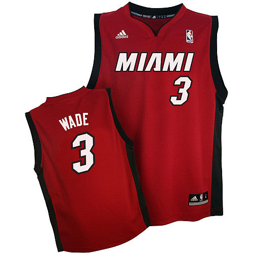 Revolution 30 Heat #3 Dwyane Wade Red Stitched Basketball Jersey