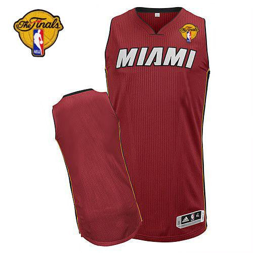 Revolution 30 Heat Blank Red Finals Patch Stitched Basketball Jersey