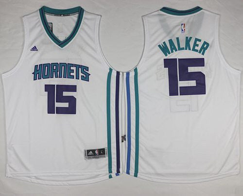 Revolution 30 Hornets #15 Kemba Walker White Stitched Basketball Jersey