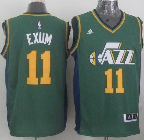 Revolution 30 Jazz #11 Dante Exum Green Stitched Basketball Jersey