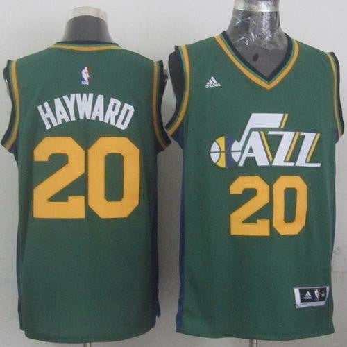 Revolution 30 Jazz #20 Gordon Hayward Green Stitched Basketball Jersey