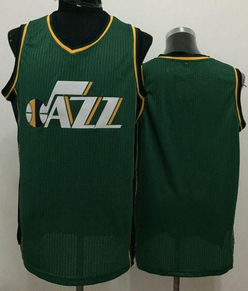 Revolution 30 Jazz Blank Green Stitched Basketball Jersey