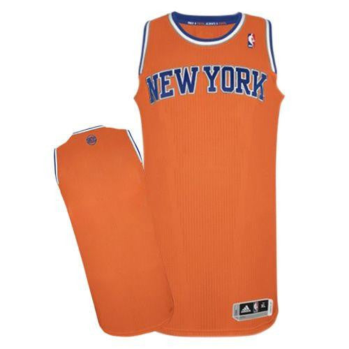 Revolution 30 Knicks Blank Orange Alternate Stitched Basketball Jersey