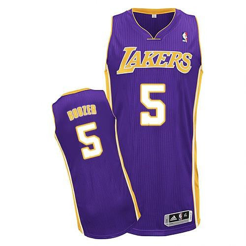 Revolution 30 Lakers #5 Carlos Boozer Purple Stitched Basketball Jersey