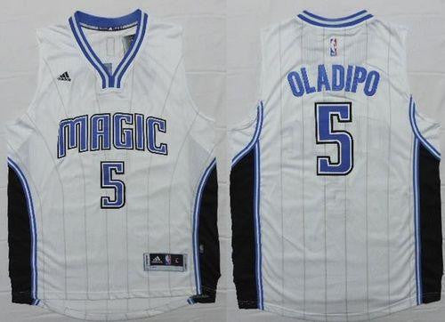 Revolution 30 Magic #5 Victor Oladipo White Stitched Basketball Jersey