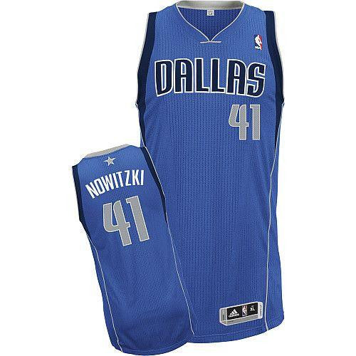 Revolution 30 Mavericks #41 Dirk Nowitzki Blue Stitched Basketball Jersey