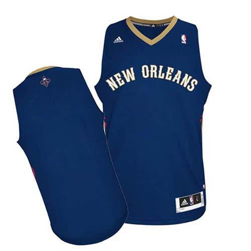 Revolution 30 Pelicans Blank Navy Stitched Basketball Jersey