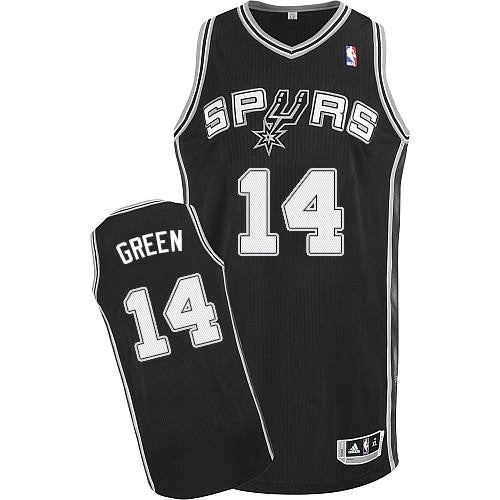 Revolution 30 Spurs #14 Danny Green Black Stitched Basketball Jersey