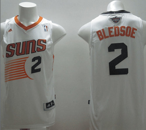 Revolution 30 Suns #2 Eric Bledsoe White Stitched Basketball Jersey