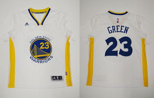 Revolution 30 Warriors #23 Draymond Green White Alternate Stitched Basketball Jersey