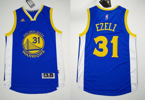 Revolution 30 Warriors #31 Festus Ezeli Blue Stitched Basketball Jersey