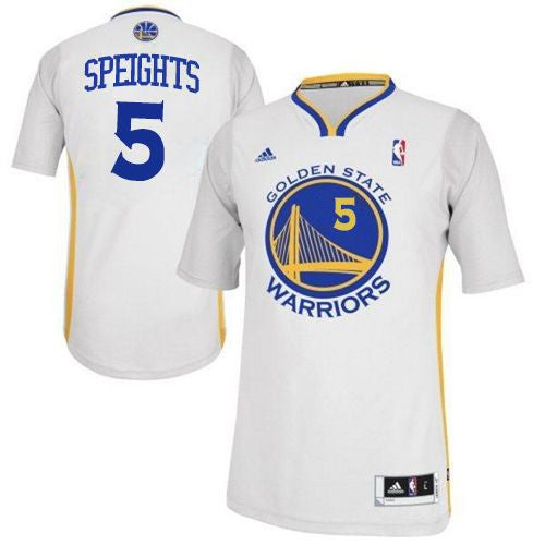 Revolution 30 Warriors #5 Marreese Speights White Alternate Stitched Basketball Jersey