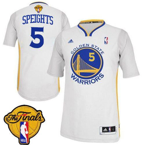 Revolution 30 Warriors #5 Marreese Speights White Alternate The Finals Patch Stitched Basketball Jersey