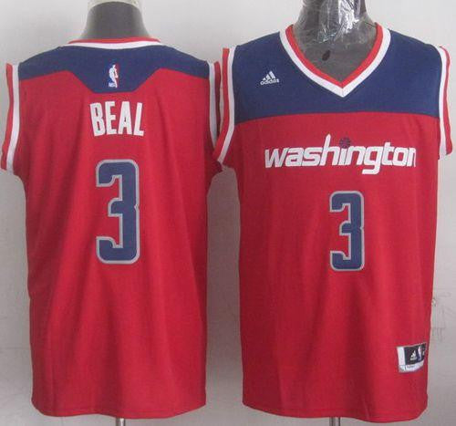 Revolution 30 Wizards #3 Bradley Beal Red Stitched Basketball Jersey