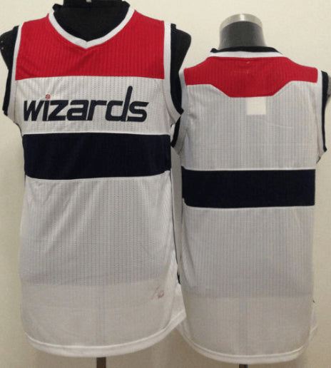 Revolution 30 Wizards Blank White Stitched Basketball Jersey