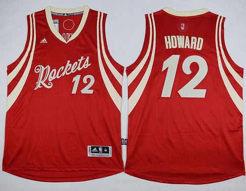 Rockets #12 Dwight Howard Red 2015-2016 Christmas Day Stitched Basketball Jersey