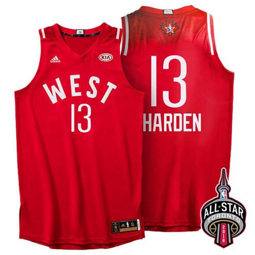 Rockets #13 James Harden Red 2016 All Star Stitched Basketball Jersey