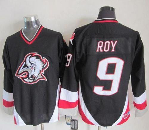 Sabres #9 Derek Roy Black CCM Throwback Stitched Hockey Jersey