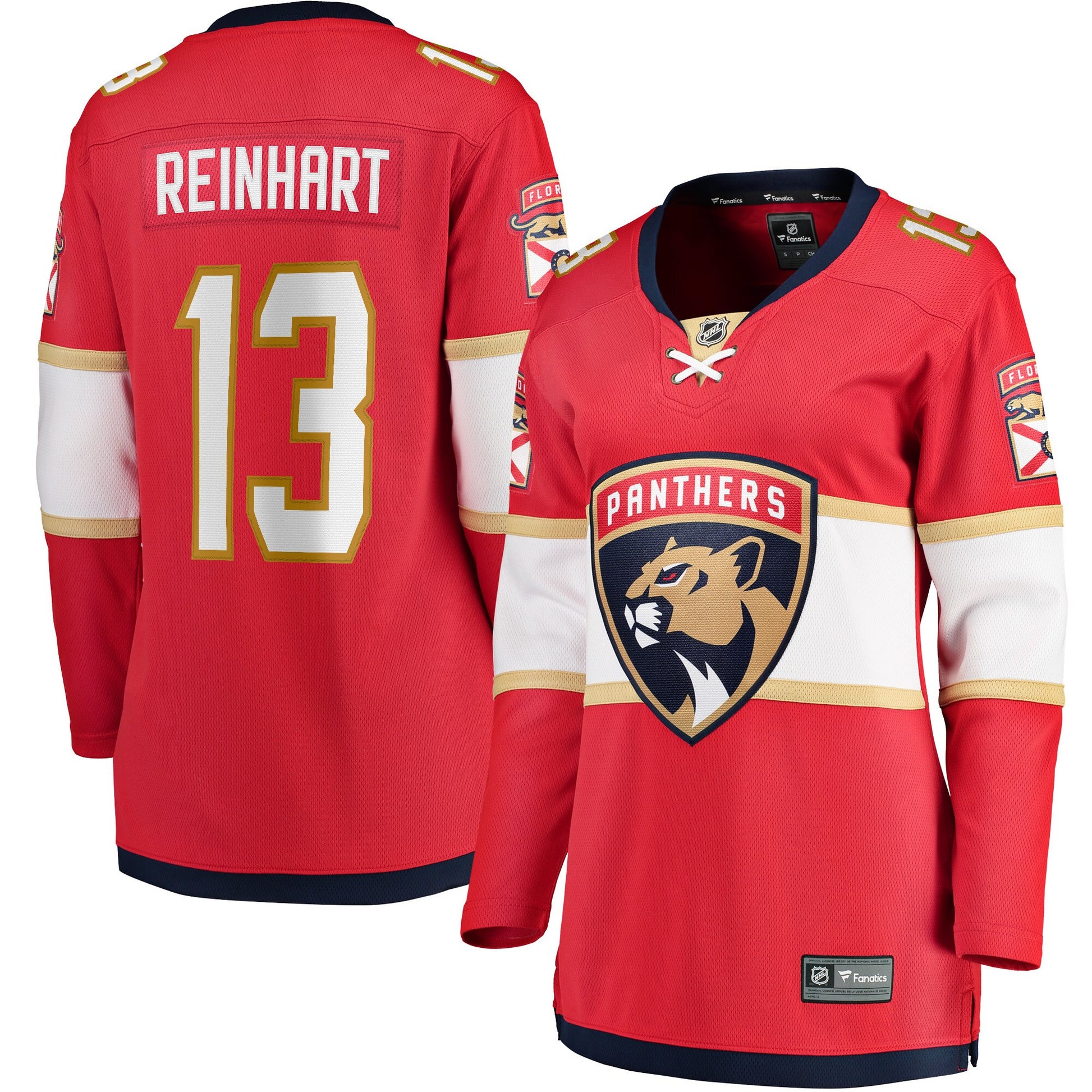 Sam Reinhart Florida Panthers Branded Women's Breakaway Player Hockey Jersey - Red